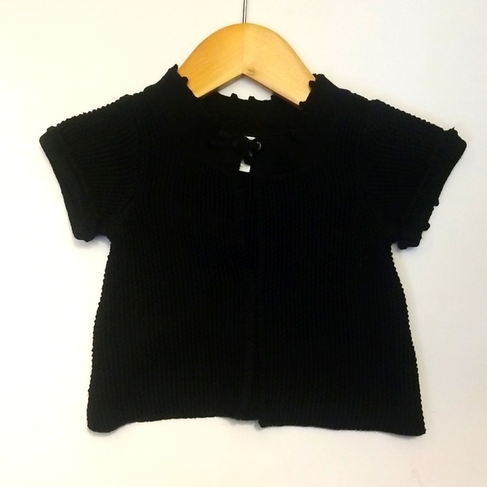 Adorable black cardigan sweater - 3-6m
